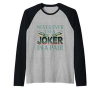 Never Ever Use A Joker In A Pair Mahjong Strategy Tip ---- Camiseta Manga Raglan