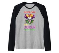 Never Ever Use A Joker In A Pair Mahjong Strategy Tip - Camiseta Manga Raglan