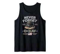 Never Forget D-Day 6 de Junio de 1944 USA Omaha Utah Casco de Playa Camiseta sin Mangas