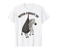 Never Forget Ed The Zebra Captured Tee Diseño Divertido Camiseta