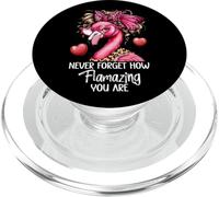 Never Forget How Flamazing You Are Flamingo Amazing Teacher PopSockets PopGrip para MagSafe
