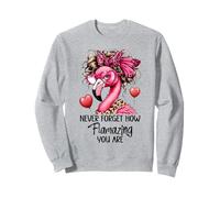 Never Forget How Flamazing You Are Flamingo Teacher Amazing Sudadera