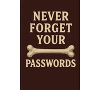 Never forget your passwords: A book to store your passwords perfect for your grandma