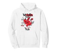 Never Grow Up It's A Trap (Divertido gráfico de Graffiti en Forma de corazón) Sudadera con Capucha