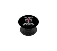 Never Mind The Witch Beware of Cavalier Dog Halloween PopSockets PopGrip Adhesivo