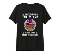 Never Mind The Witch Beware of Dogue de Bordeaux Halloween Camiseta Premium
