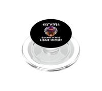 Never Mind The Witch Beware of German Shepherd Dog Halloween PopSockets PopGrip para MagSafe