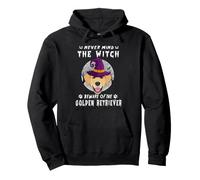 Never Mind The Witch Beware of Golden Retriever Halloween Sudadera con Capucha