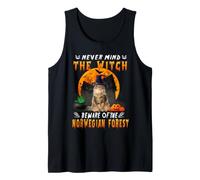 Never Mind The Witch Beware of Norwegian Forest Halloween Camiseta sin Mangas