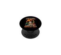 Never Mind The Witch Beware of Norwegian Forest Halloween PopSockets PopGrip Adhesivo