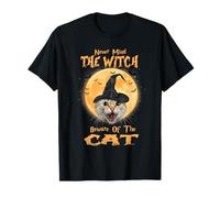 Never Mind The Witch Beware of The Cat Halloween Costume Camiseta