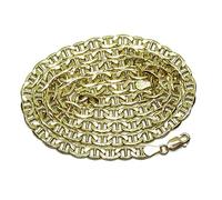 Never Say Never Cadena de Oro Amarillo de 18k Hueca para Hombre Modelo Ancla de 5 mm de Ancha y 60cm de Larga con Cierre mosqueton. Peso; 13.25 gr de Oro de 18k