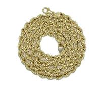 Never Say Never Cordón de Oro 18k Salomónico 7,5 mm y 60 cm - Joya de 26,35 Gramos con Gran Presencia