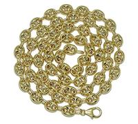 Never Say Never Impresionante cadena de oro amarillo de 18k con calabrotes de 8x6mm y 60cm de largo. Cierre mosquetón para total seguridad. Peso; 21.65gr de oro de 18k