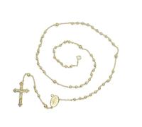 Never Say Never Rosario de oro amarillo de 18k de 45 cm de largo con cierre mosquetón. Peso; 12.65 gr de oro de 18k. Ideal comunión y mujer.