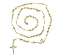 Never Say Never Rosario de oro amarillo de 18k de 61cm de largo con cierre mosquetón. Peso; 10.10 gr de oro de 18k. Ideal comunión, hombre y mujer.