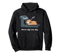 Never Skip Rest Day Treadmill Perezoso Nunca Salte Día de Descanso Sudadera con Capucha