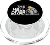 Never Stop Spreading Democracy Divers For Freedom Hell Game PopSockets PopGrip para MagSafe