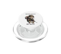 Never Touch My Nuts Linda Ardilla con Traje Militar PopSockets PopGrip para MagSafe