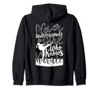 Never Underestimate a Girl Who Knows Karate para Chicas Sudadera con Capucha