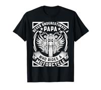 Never Underestimate a Papa Who Rides a Motorcycle - Men's Camiseta