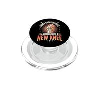 Never Underestimate A Woman with A New Knee PopSockets PopGrip para MagSafe