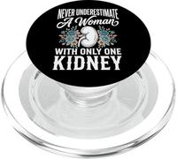 Never Underestimate A Woman with Only One Kidney PopSockets PopGrip para MagSafe