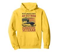 Never Underestimate An Old Man Who Is A Submarine Veteran Sudadera con Capucha