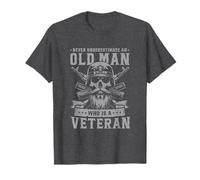 Never Underestimate an Old Man Who Is A Veteran Soldados Camiseta