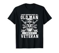 Never Underestimate an Old Man Who Is A Veteran Soldados Camiseta