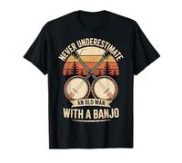 Never Underestimate An Old Man with A Banjo Camiseta