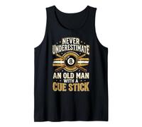 Never Underestimate An Old Man with A Cue Stick Camiseta sin Mangas