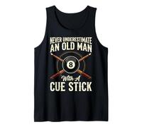 Never Underestimate An Old Man with A Cue Stick Camiseta sin Mangas