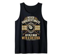 Never Underestimate An Old Man with A Cue Stick Camiseta sin Mangas