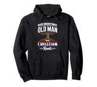 Never Underestimate An Old Man with Croatian Roots Sudadera con Capucha