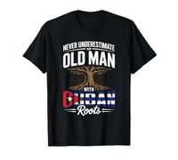 Never Underestimate An Old Man with Cuban Roots Camiseta