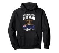 Never Underestimate An Old Man with New Zealand Roots Sudadera con Capucha