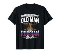 Never Underestimate An Old Man with Russian Roots Camiseta