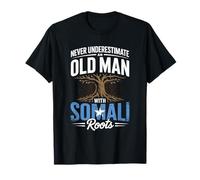 Never Underestimate An Old Man with Somali Roots Pride Camiseta