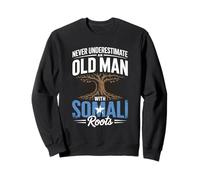 Never Underestimate An Old Man with Somali Roots Pride Sudadera