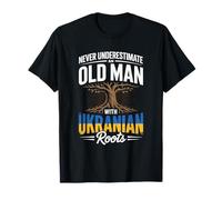 Never Underestimate An Old Man with Ukranian Roots Pride Camiseta