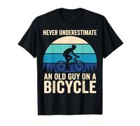 Never Underestimate Old Guy On A Bicycle Quote Camiseta