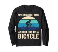 Never Underestimate Old Guy On A Bicycle Quote Manga Larga