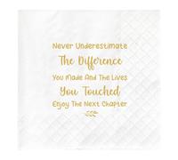 Never Underestimate The Difference You Made Party Supplies Decoraciones Servilletas 50 unidades