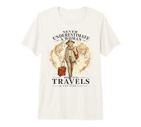 Never Underestimate Woman Who Still Travels in Her 80s Camiseta Premium
