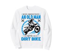 Never Understimate An Old Man with A Dirt Bike Sudadera