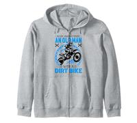 Never Understimate An Old Man with A Dirt Bike Sudadera con Capucha