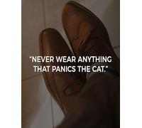 NEVER WEAR ANYTHING THAT PANICS THE CAT: Daily To Do List, notebook planner, Daily Journal, Daily Reflection