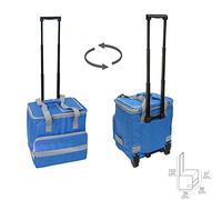 Nevera - bolsa térmica de 38 litros con trolley, fabricada en material aislante, ideal para mantener la temperatura en el transporte.