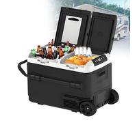 Nevera de Absorción Portátil Camping, Refrigerador para Automóvil con Aislamiento Eficiente, Asa y Ruedas, Perfecta para Camión y Viajes,Withoutbattery-60L